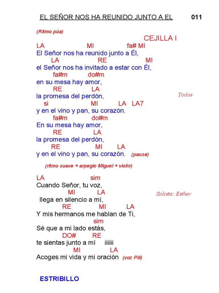 011El Señor Nos Ha Reunido Junto A El PDF