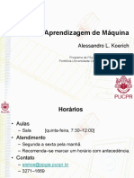 Aprendizagem de Máquina ML