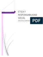 Etica Y Responsabilidad Social: Etica en La Contaduria Publica