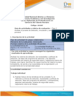 Guía de Actividades y Rúbrica de Evaluación - Unidad 3 y 4 - Fase 2 - Analizar El Proceso de Selección, Vinculación y Contratación de Personal