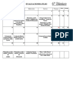 Calendario 6° JULIO