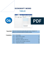 Microsoft Word: Tablas