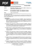 100.- INF. PLAN DE CIERRE DE MINAS SCALA MINERALS SAC - EVALUAC. TECNICA - LEVANT. OBSERV.