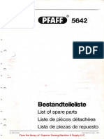 CATALOGO D E PARTES Pfaff 5642