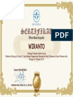 Sertifikat Wiranto