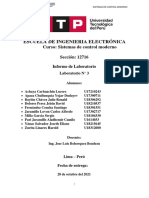 Control moderno: Análisis de laboratorio