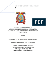 TEORIAS DEL COMERCIO INTERNACIONAL Dr. machaca