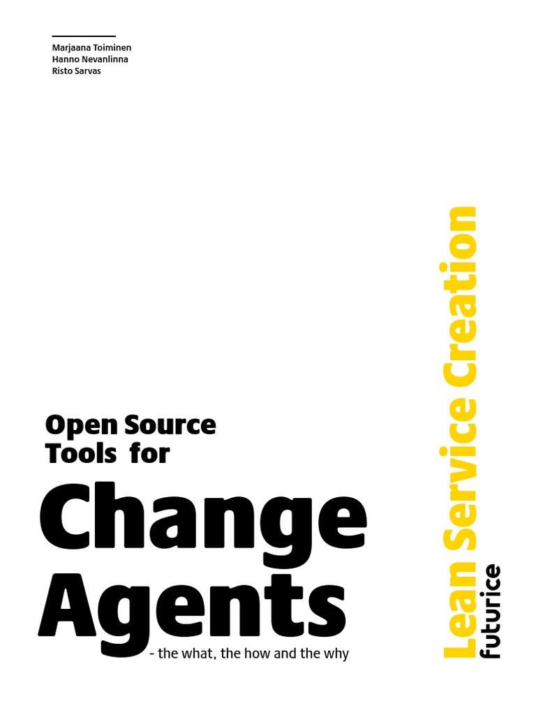 Open Source Tools For Change Agents Lean Service Creation 2.0 ...