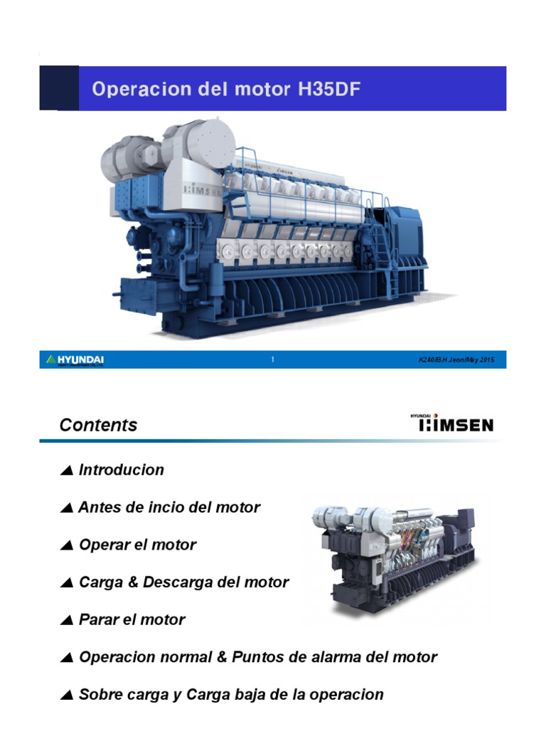 DF Engine Operating Manual - Espanol | PDF | Gases | Máquinas