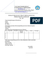 Surat Pesanan Obat Prekursor