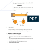 Theory of Structures III Torsion: Architecture Module I