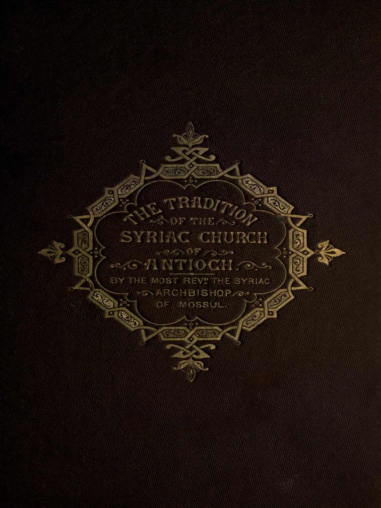 Tradition of the Syriac Church | PDF | Saint Peter | Catholic Church