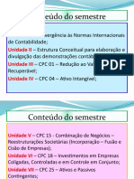 Introdução às unidades do curso de Contabilidade Internacional