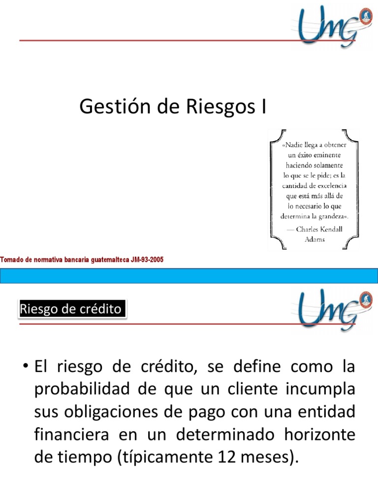 Gestión del Riesgo de Crédito en Bancos | PDF | Riesgo crediticio | Bancos