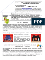 Guía de Trabajo Autónomo n.1 Integrada Lengua Castellana, Plan Lector y Artística.