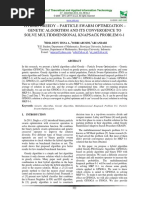 Hybrid Greedy - Particle Swarm Optimization - Genetic Algorithm and Its Convergence To Solve Multidimensional Knapsack Problem 0-1