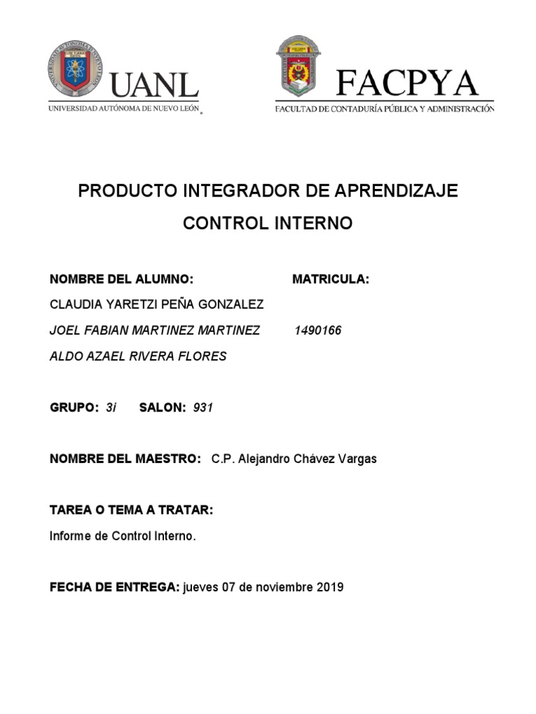 Auditoría y Control Interno en Finanzas | PDF | Auditoría | Contralor