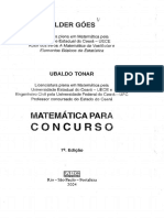 Hílder Goes e Ubaldo Tonar - Matemática Para Concurso - 7º Edição - Ano 2004