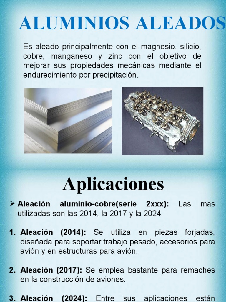 Aluminio y Sus Aleaciones | PDF | Aleación | Química