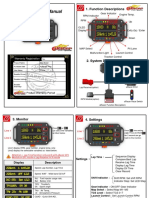 Race Panel Manual: 1. Function Descriptions