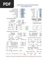 Isolated Rectangular Footing Design: Check Soil Bearing Capacity