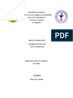 University of Bohol Maria Clara Street, Tagbilaran City Bohol-6300 College of Pharmacy First Term 2 Semester A.Y 2020-2021