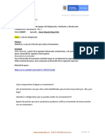 Informe Actividad # 2 Ciclo de Refrigeracion Ficha 2360837 Complementario OMAR ROJAS