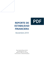 Reporte de Estabilidad Financiera –Nov. 2019