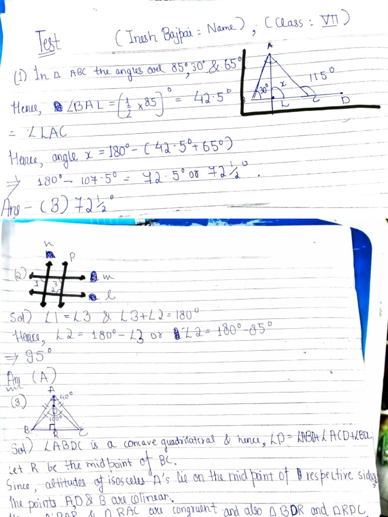 Class Test | PDF