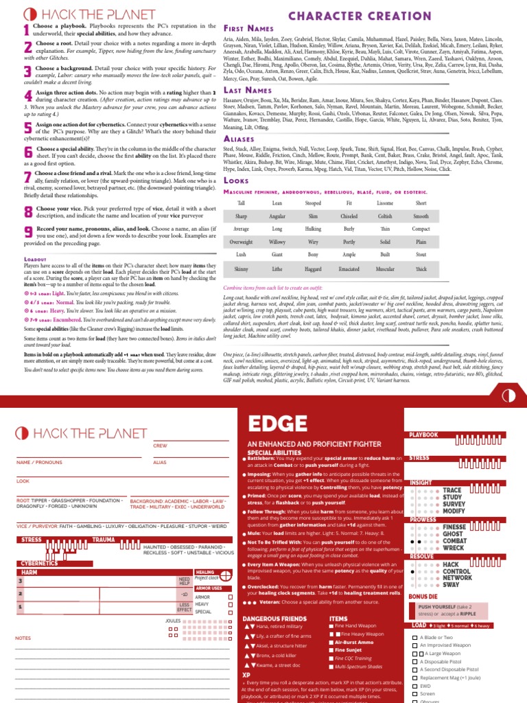 Hack The Planet - Reference Sheets | PDF | Trousers | Sweater