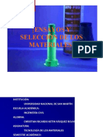 Ensayos y Selección de Materiales