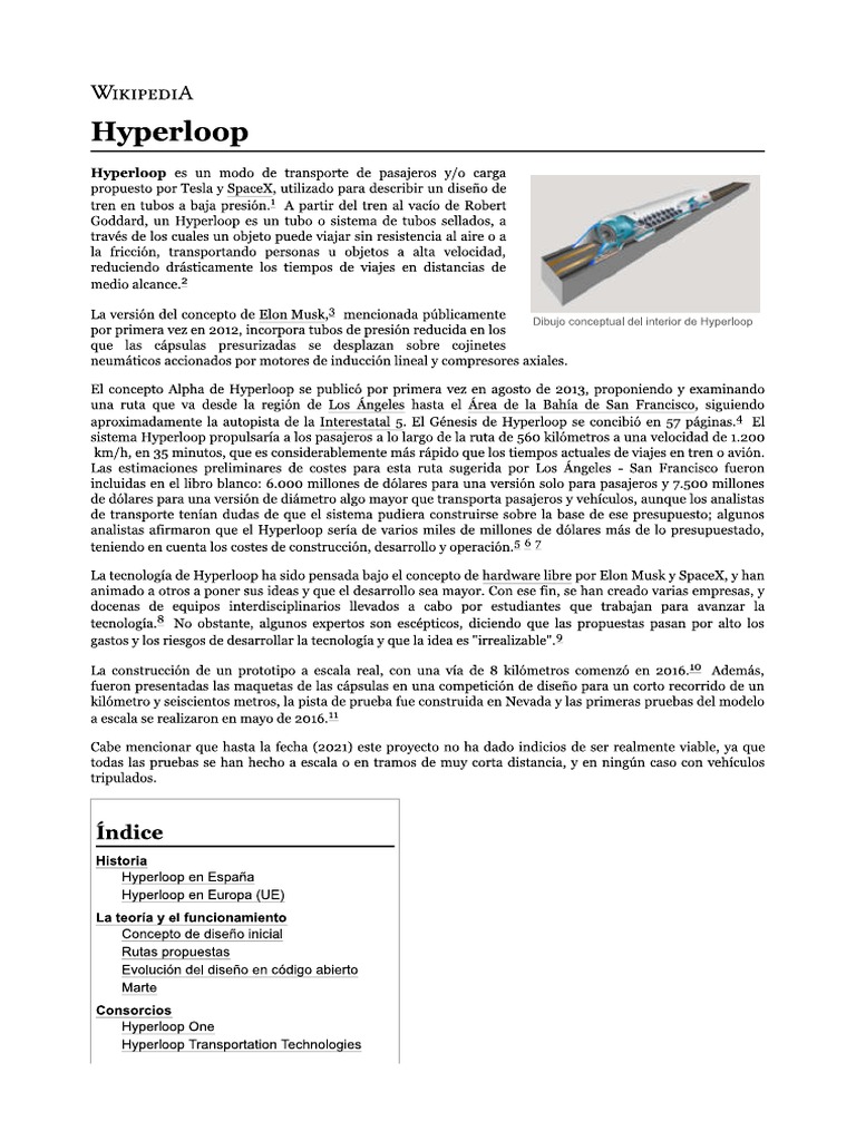 Hyperloop | PDF