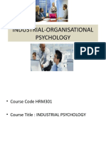 Industrial Organisational Psychology