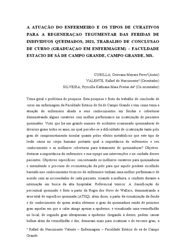 A importância da atuação do enfermeiro no tratamento de feridas de