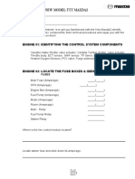 Worksheet New Model TTT Mazda2: Engine 01: Identifying The Control System Components