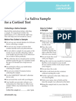 How To Collect A Saliva Sample For A Cortisol Test