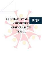 Laboratory Manual Chemistry Cbse Class Xii TERM-1