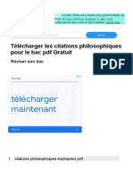 PDF Télécharger Les Citations Philosophiques Pour Le Bac PDF Gratuit PDF