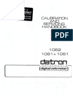 Datron 1061 1061A 1062 Calibration Service Manual