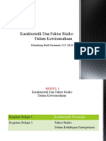 Karakteristik Dan Faktor Risiko Dalam Kewirausahaan