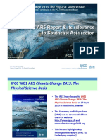IPCC WG1 AR5 Report & Its Relevance To Southeast Asia Region