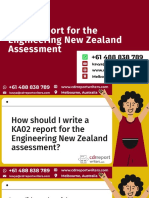 KA02 Report For The Engineering New Zealand Assessment