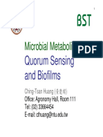 Quorum Sensing and Biofilms