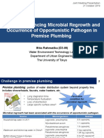 Factors Influencing Microbial Regrowth and Occurrence of Opportunistic Pathogen in Premise Plumbing