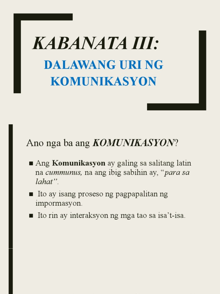 Group 3 Report MC FIL 101 (Final) | PDF