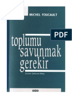 Michel Foucault Toplumu Savunmak Gerekir