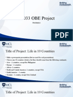 SS033 OBE Project: Mechanics
