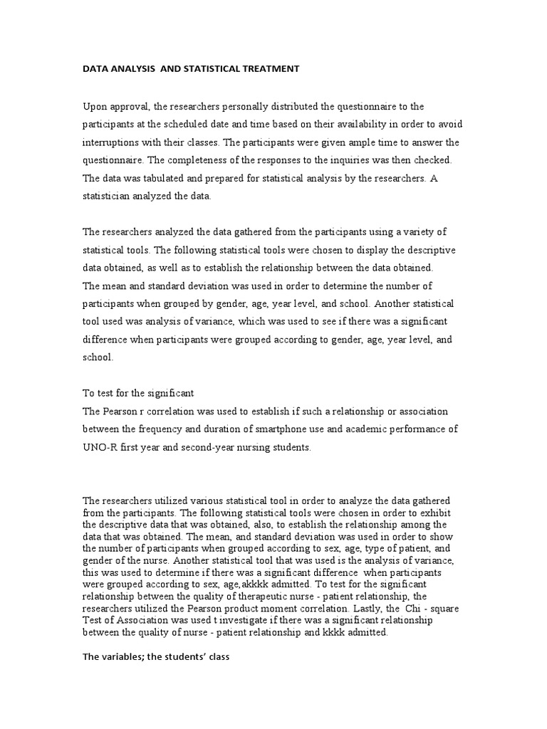 Statistical Treatment in Data Analysis | PDF | Statistics | Scientific ...