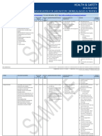 Health and Safety Risk Register Example Chemical Laboratory