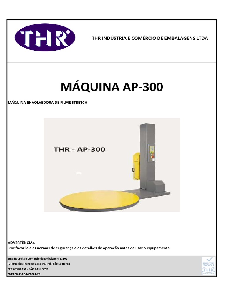 Ap-300 Manual de Peças e Operação - 2020 | Download grátis PDF ...